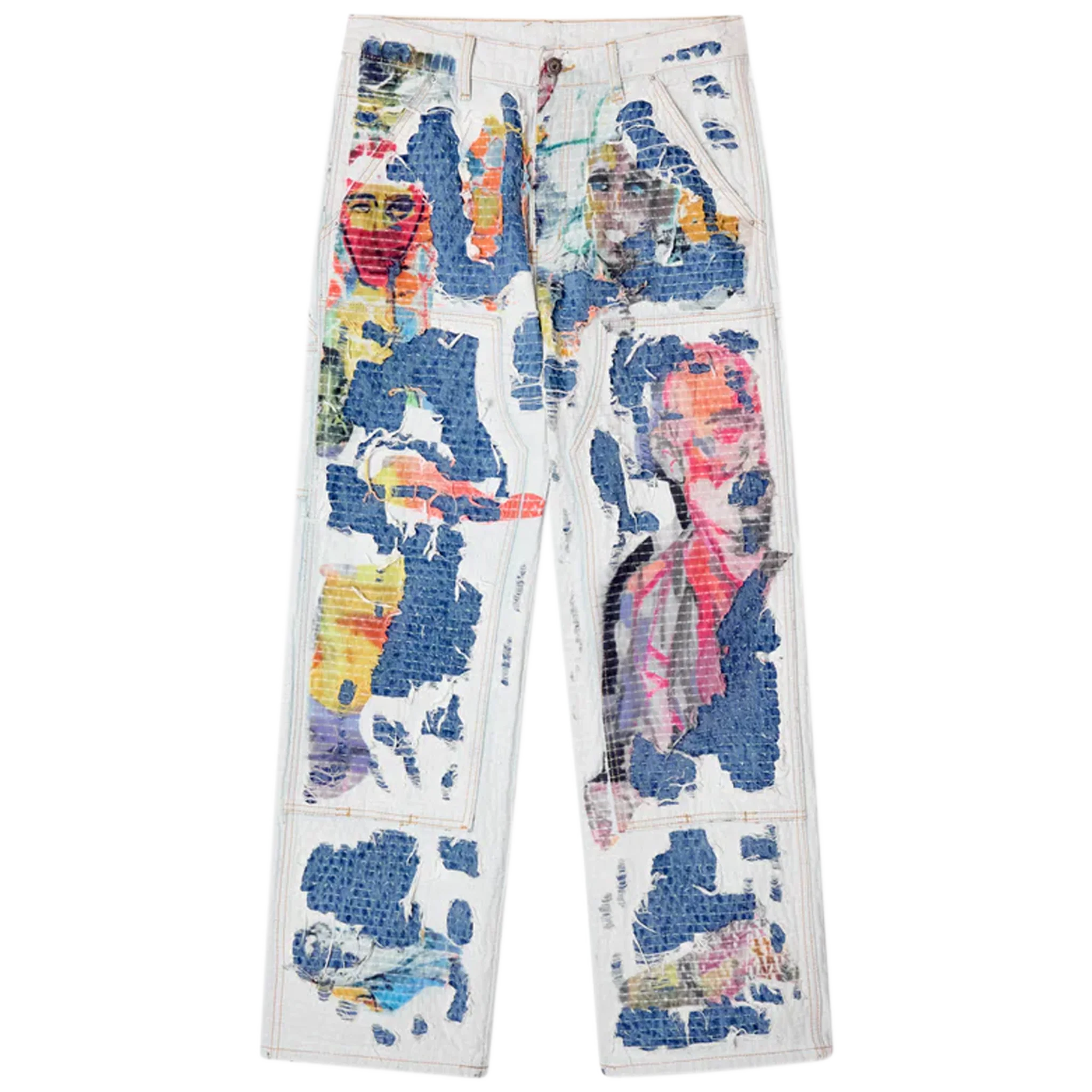 Boro Stitched Double Knee Pant