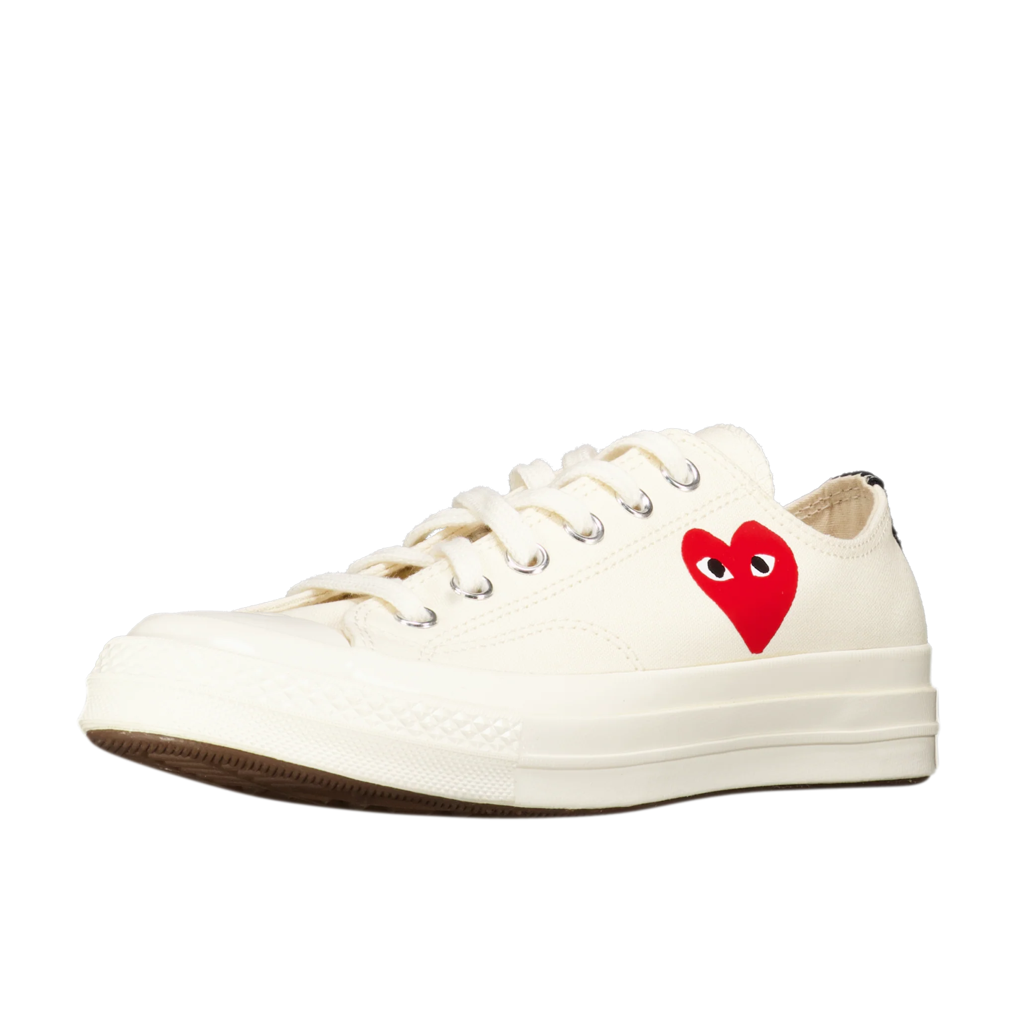 Converse Chuck 70 Low X Comme des Garçons PLAY 'Small Red Heart - Beige' - Image 2
