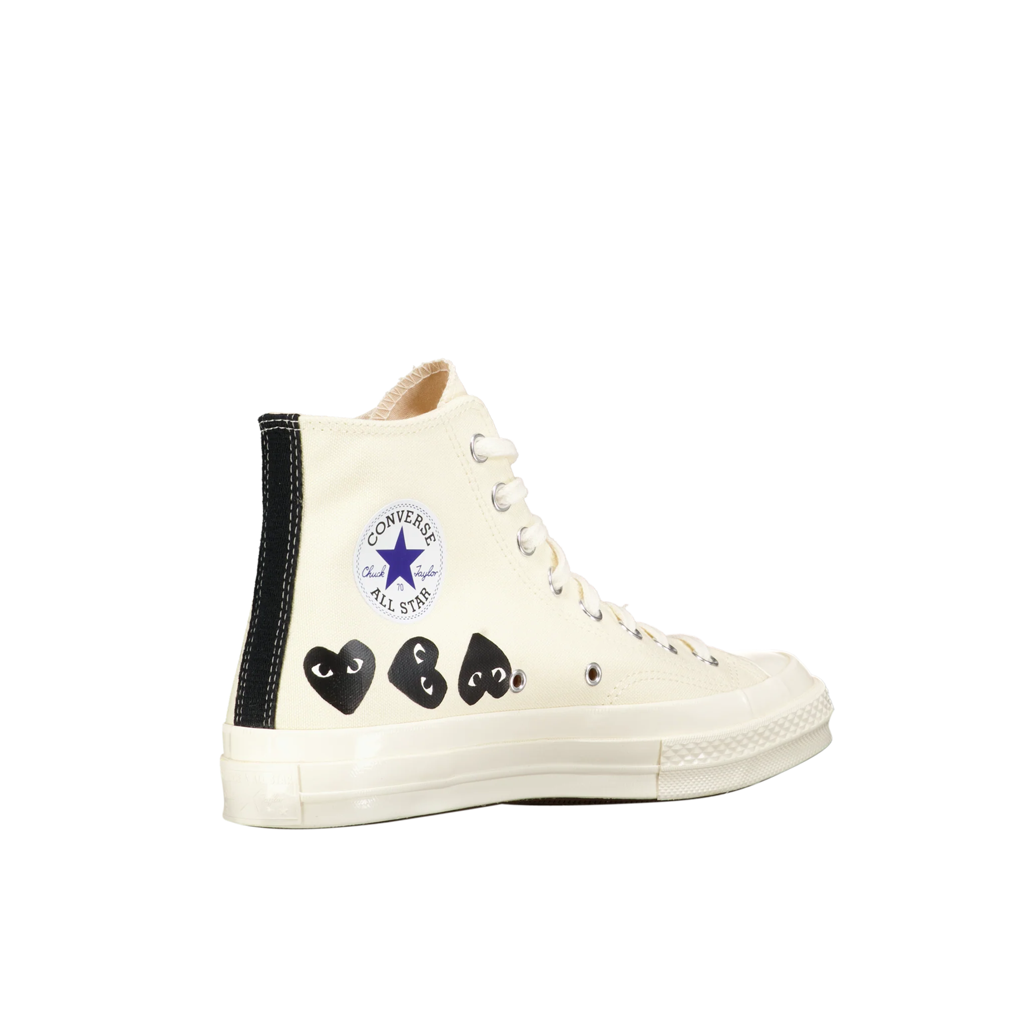 Play Comme des Garçons X Converse Chuck 70 'Multi Black Heart' - Image 3