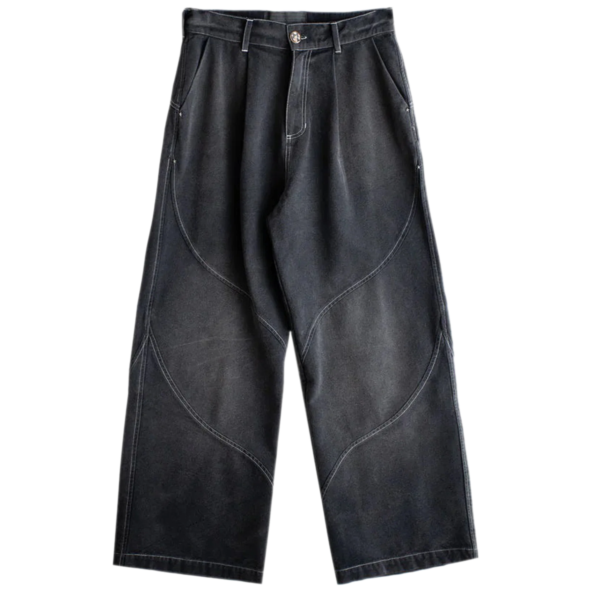 Denim Slant Pant