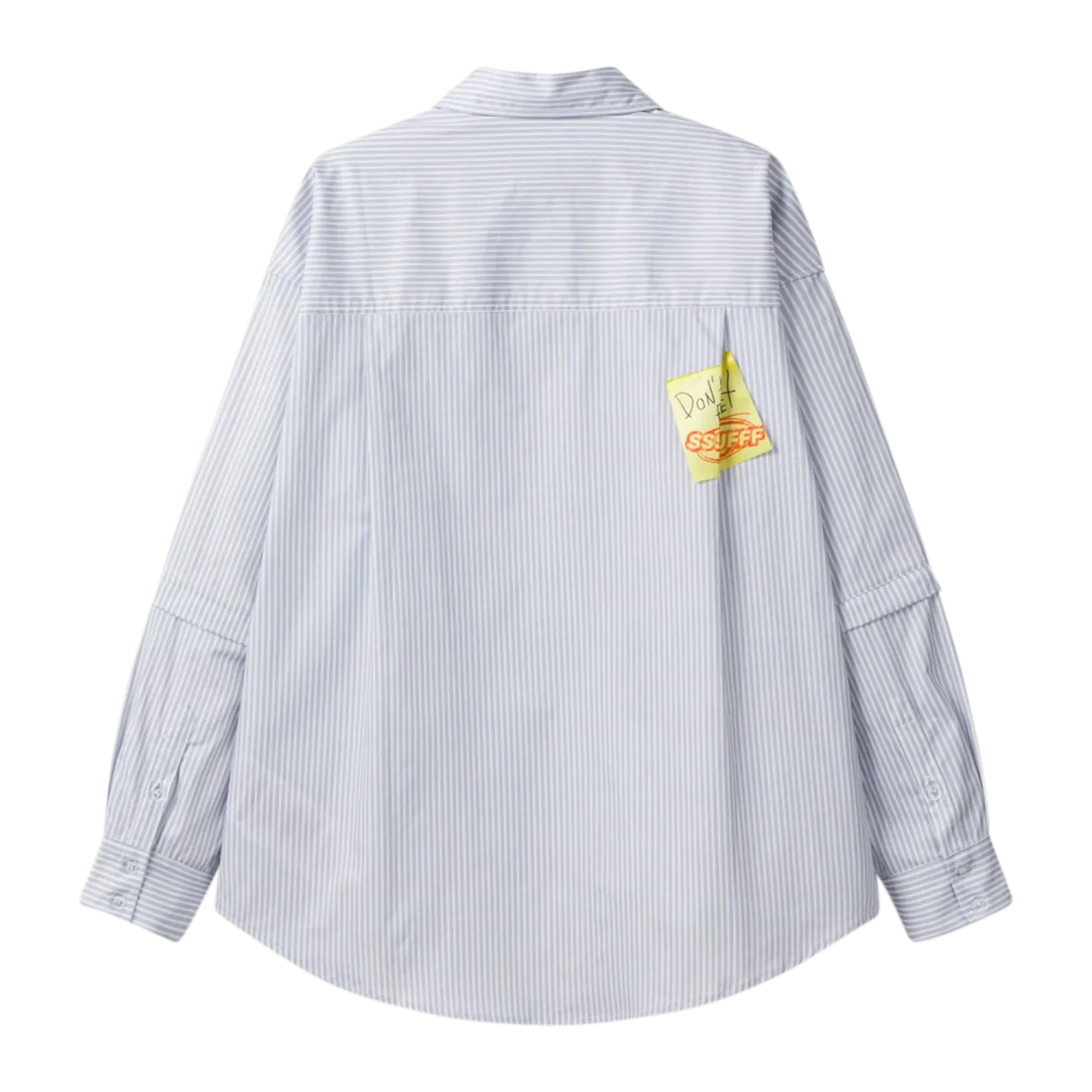Detachable Sleeves Tie Shirt - Image 2