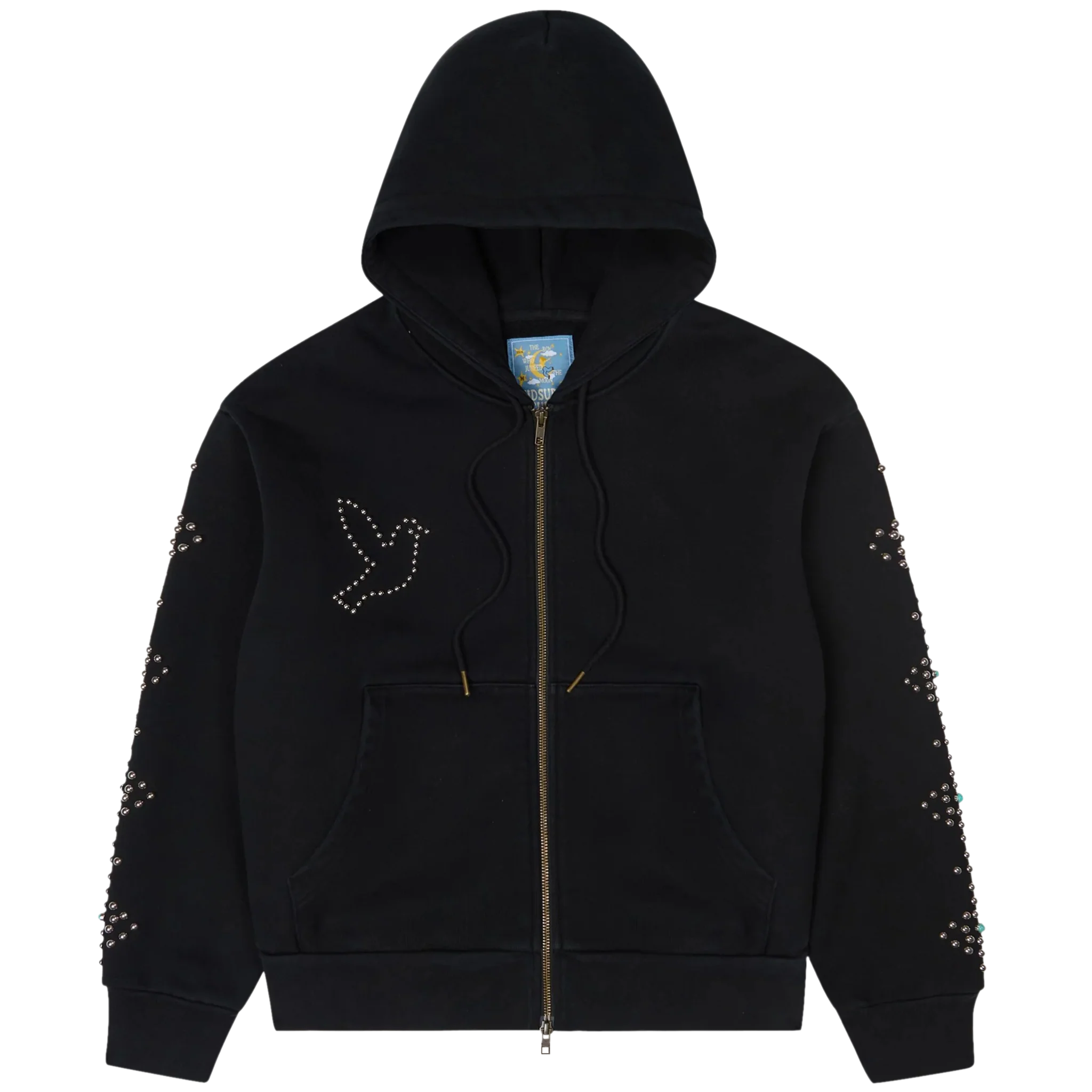 Dove & Eye Studded Hoodie