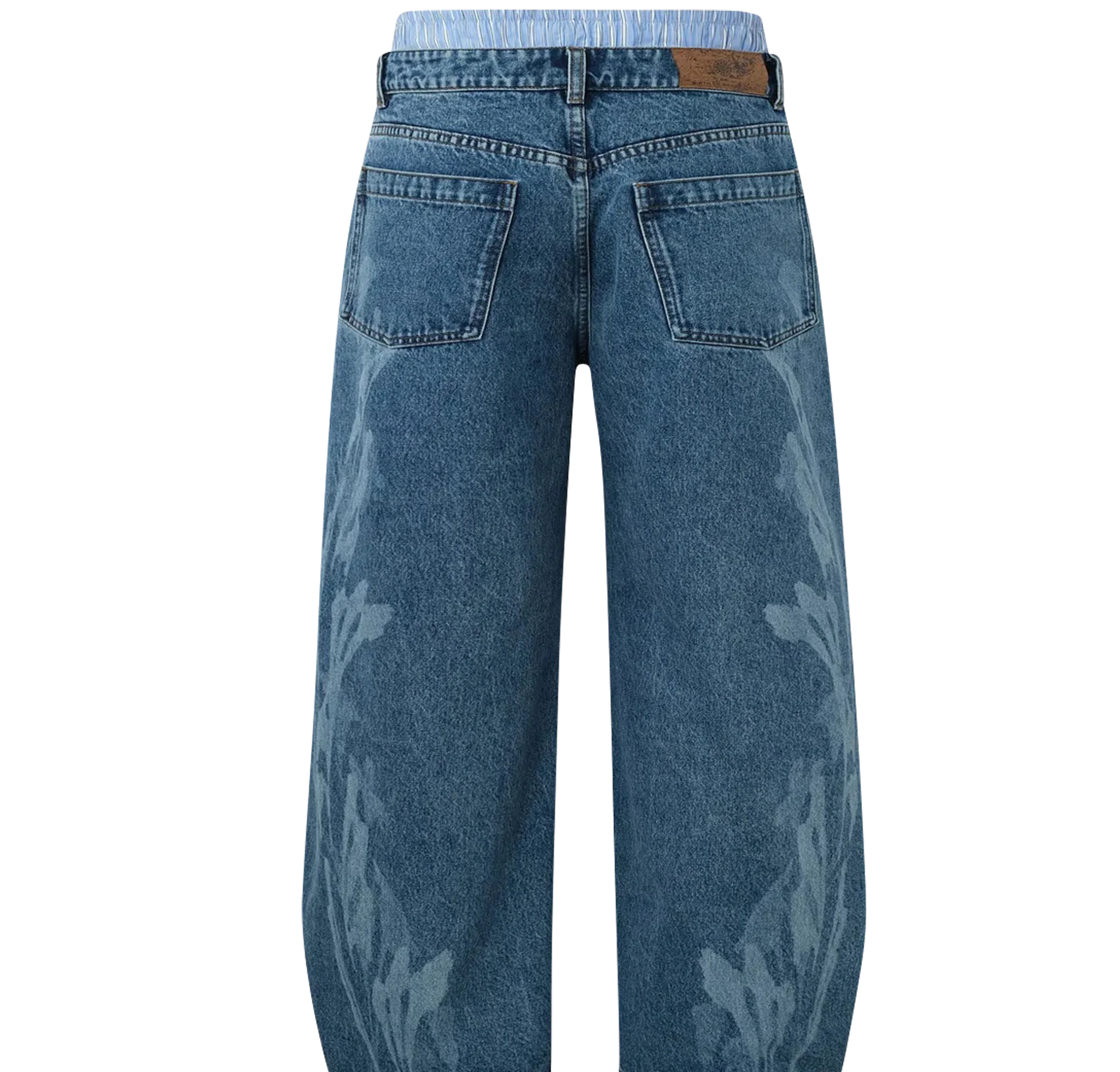 Fluid Dual Waist Baggy Denim - Image 2