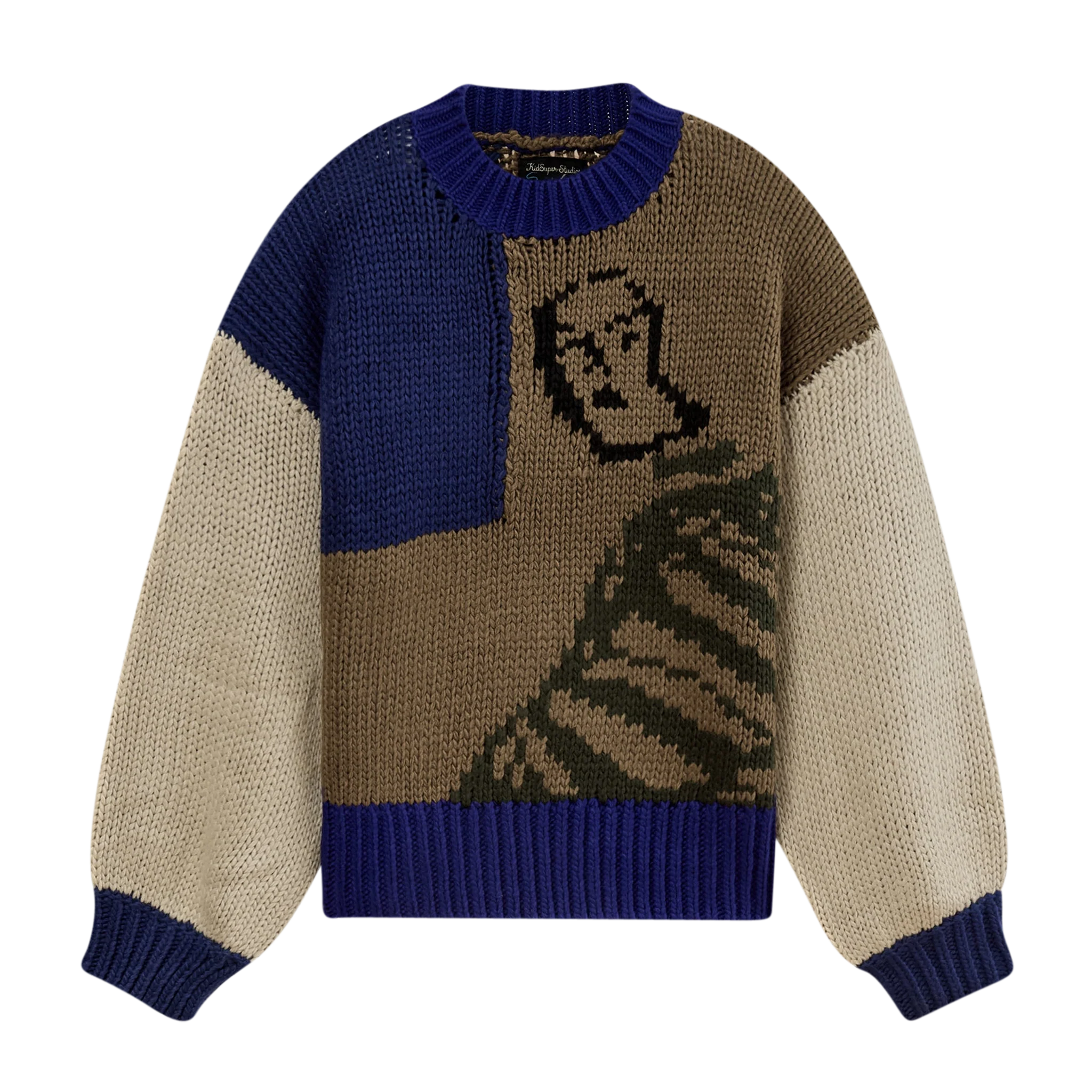 Heavy Gauge Girl in Stripes Sweater