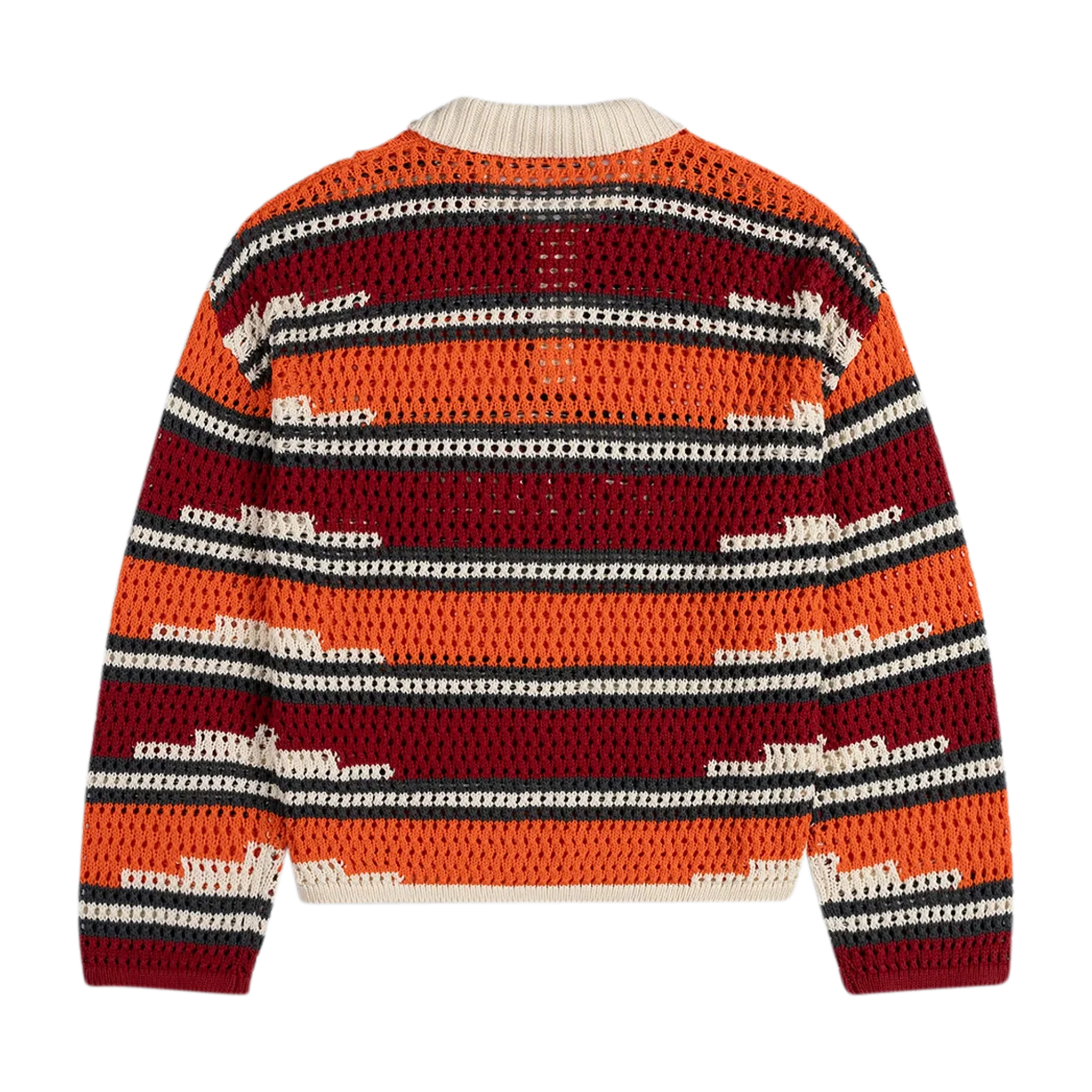 Kente Stripe Knit Polo - Image 2