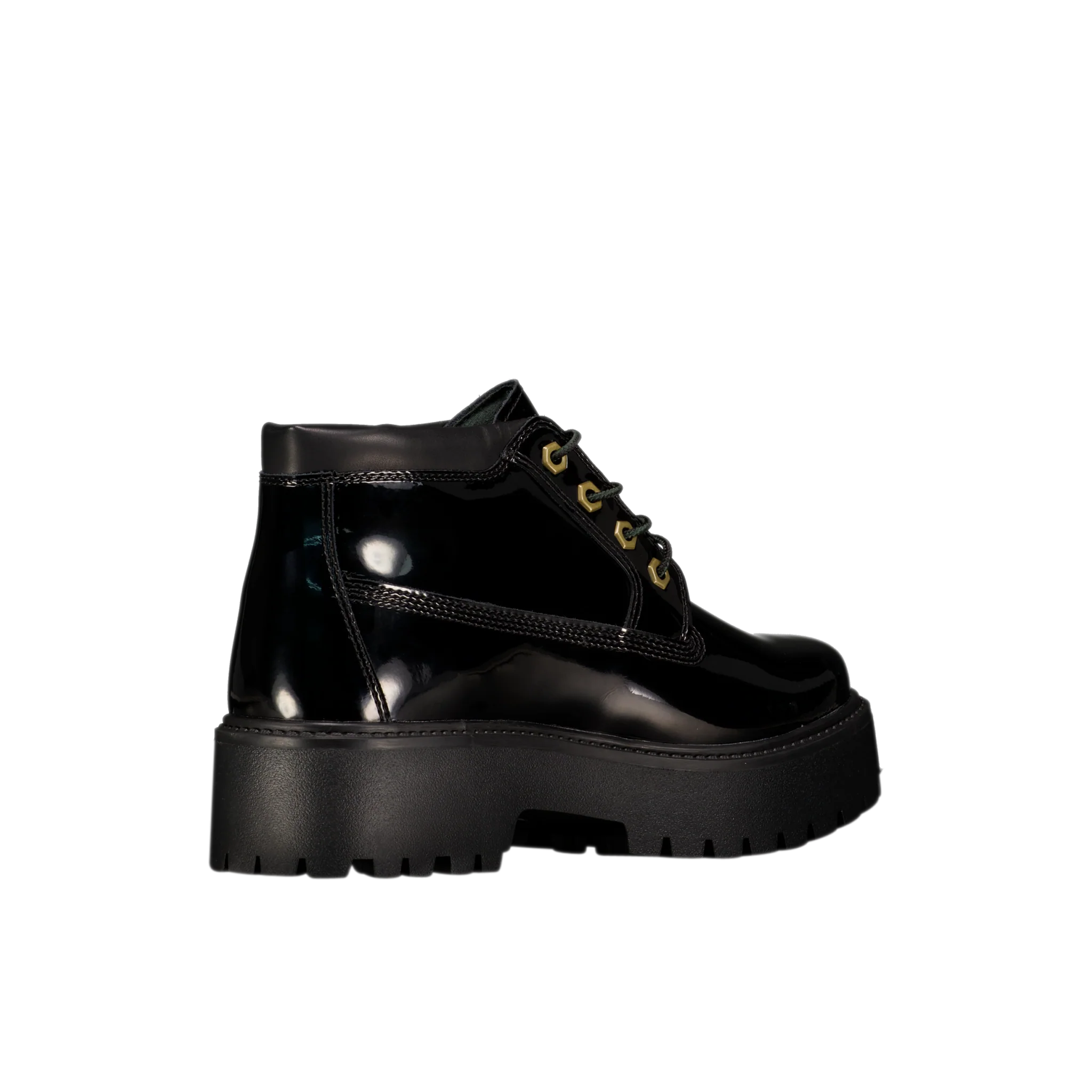 W Patent Leather Stone Street Platform Chukka - Image 3
