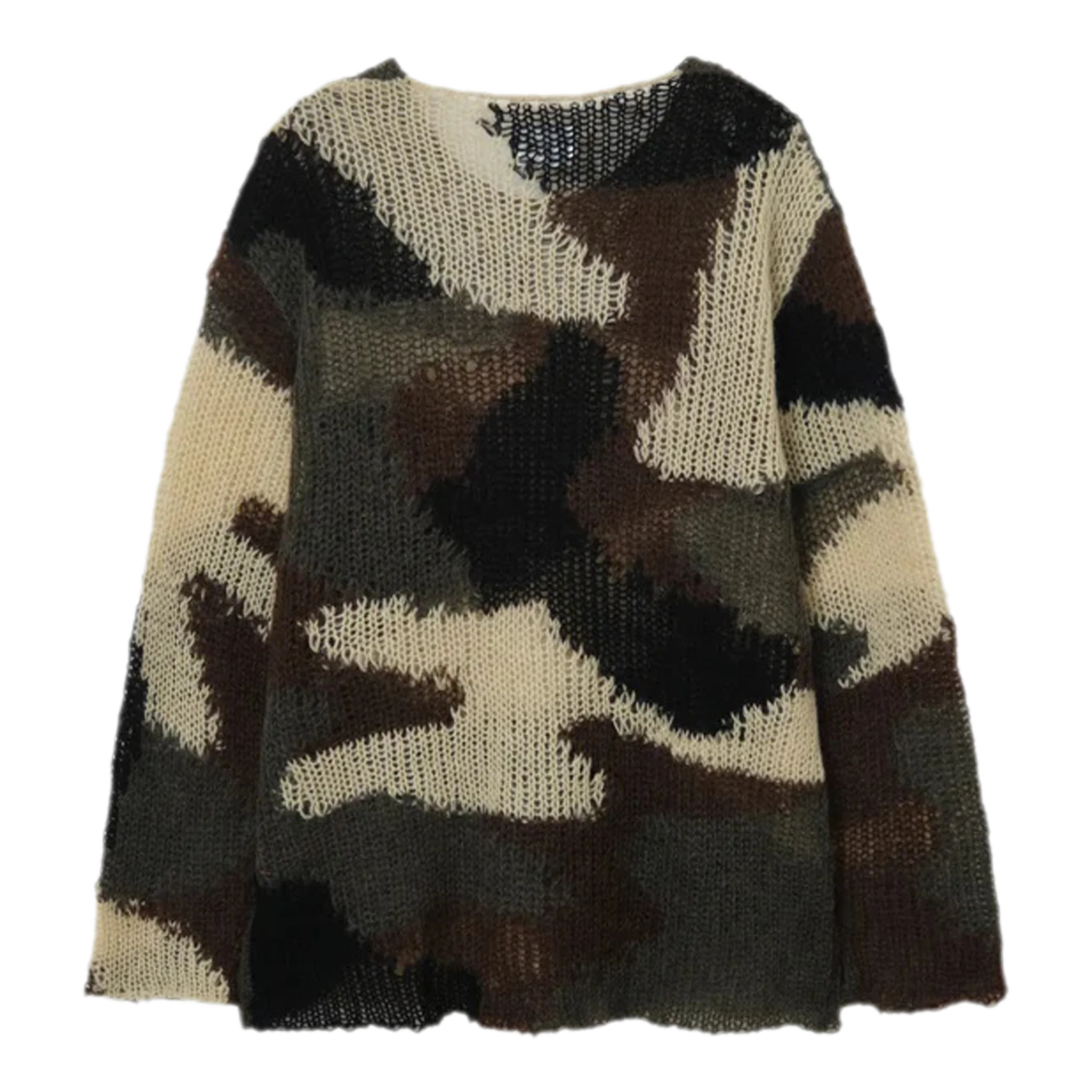 Mohair Camo Crew Knit - Image 2