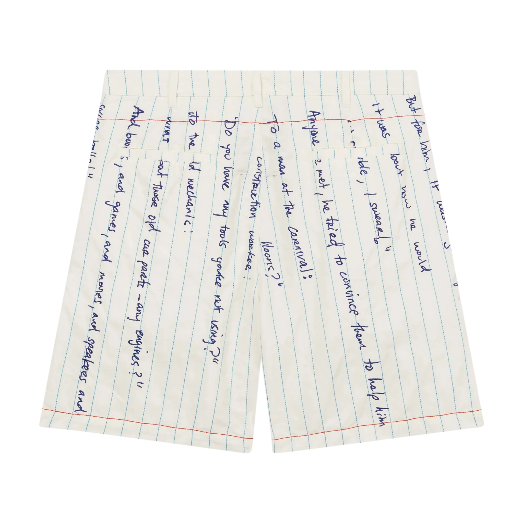 Paper Handwriting Pleated Shorts - Image 2