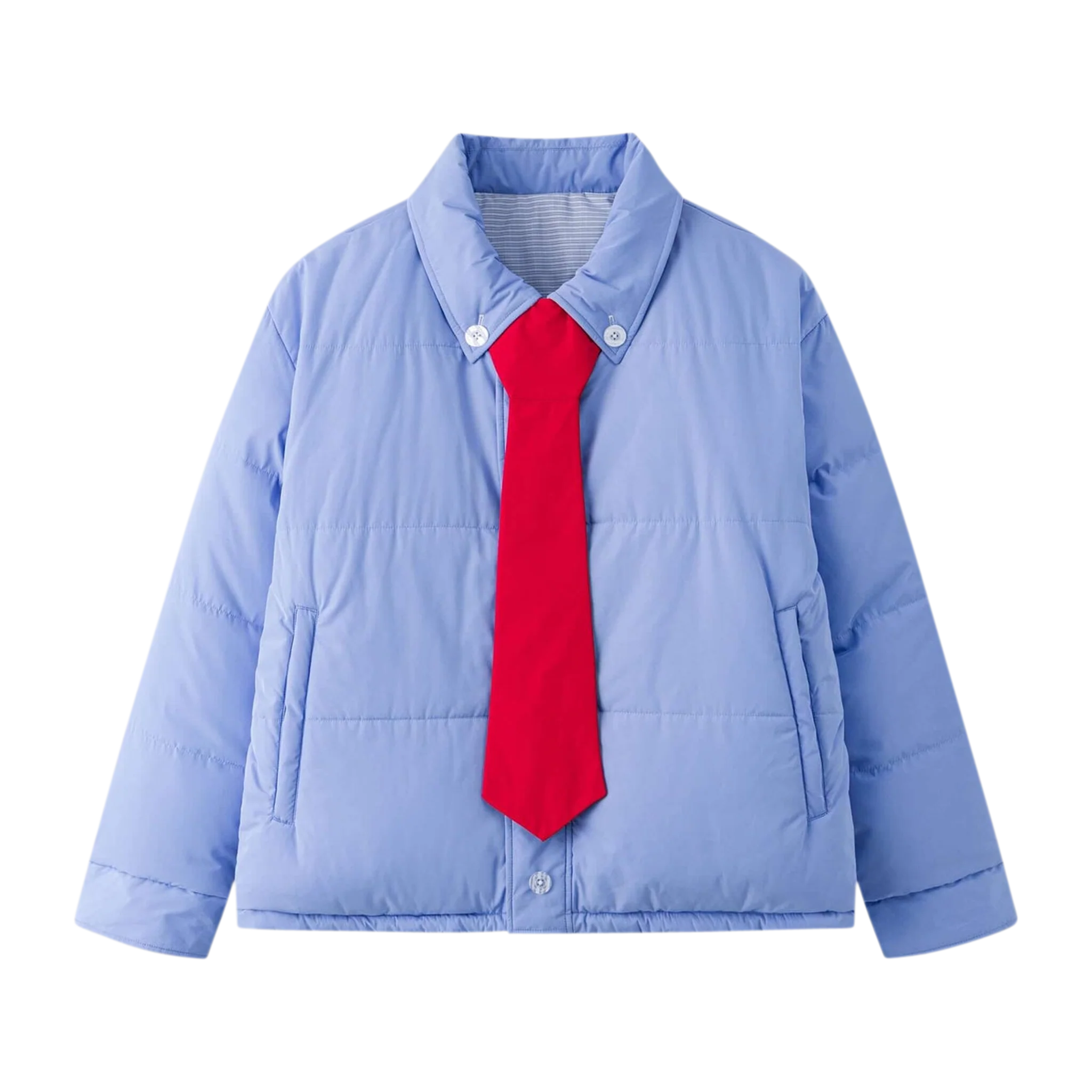 Reversible Shirt Down Puffer