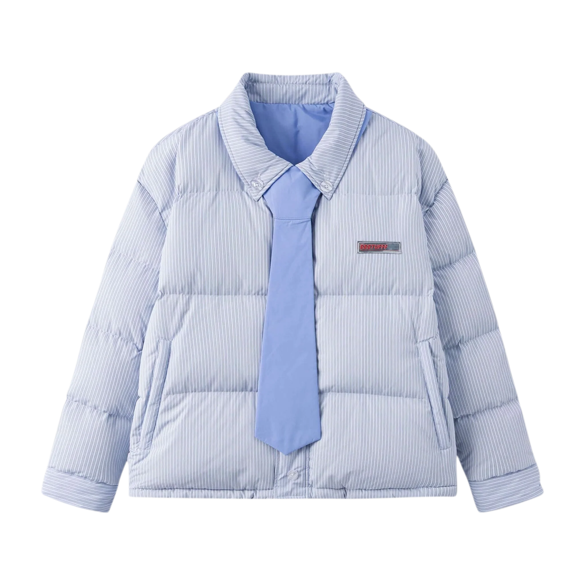 Reversible Shirt Down Puffer - Image 3