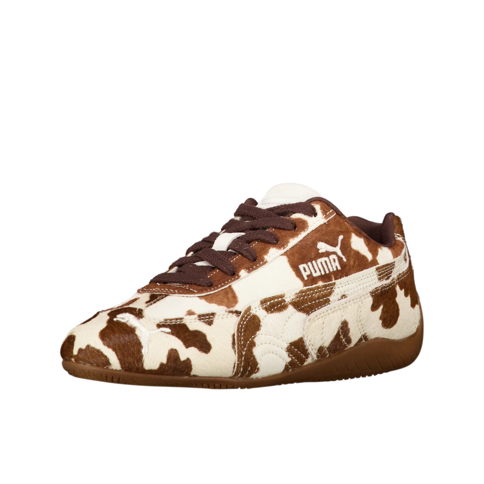 W Speedcat Cow Print 'Chocolate Brown' - Image 2