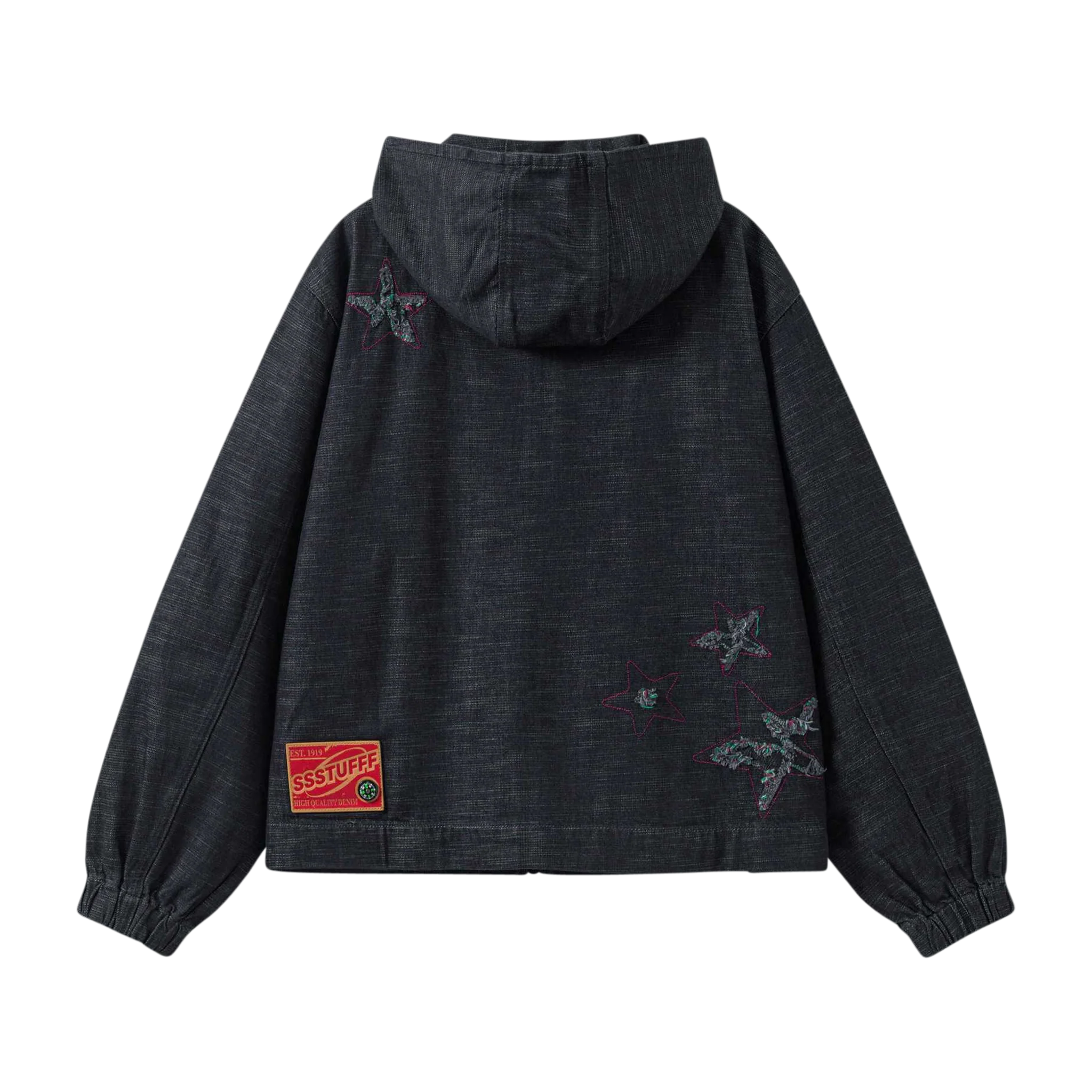 Starfff Embroidery Denim Zip Up Jacket - Image 2