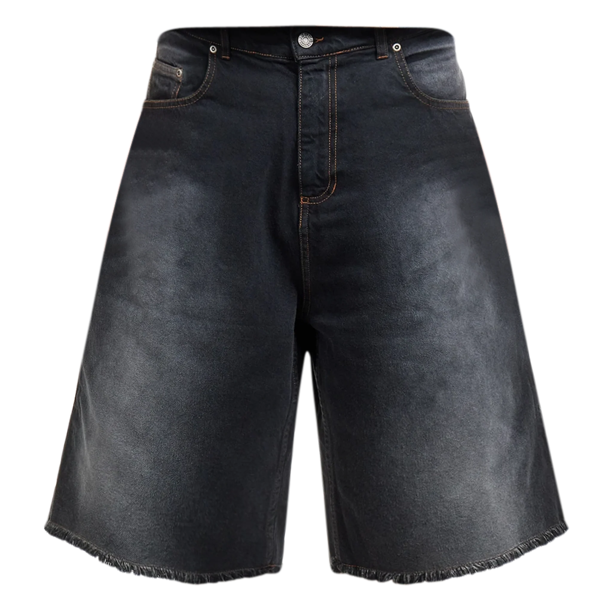 Sun Dyed Extra Baggy Denim Shorts