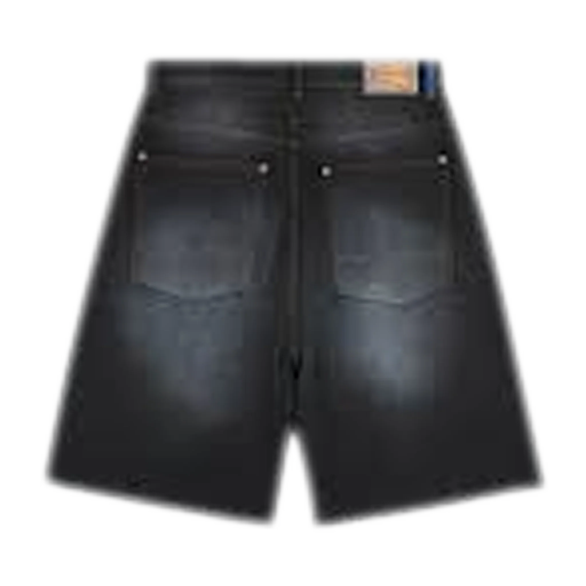 Sun Dyed Extra Baggy Denim Shorts - Image 2
