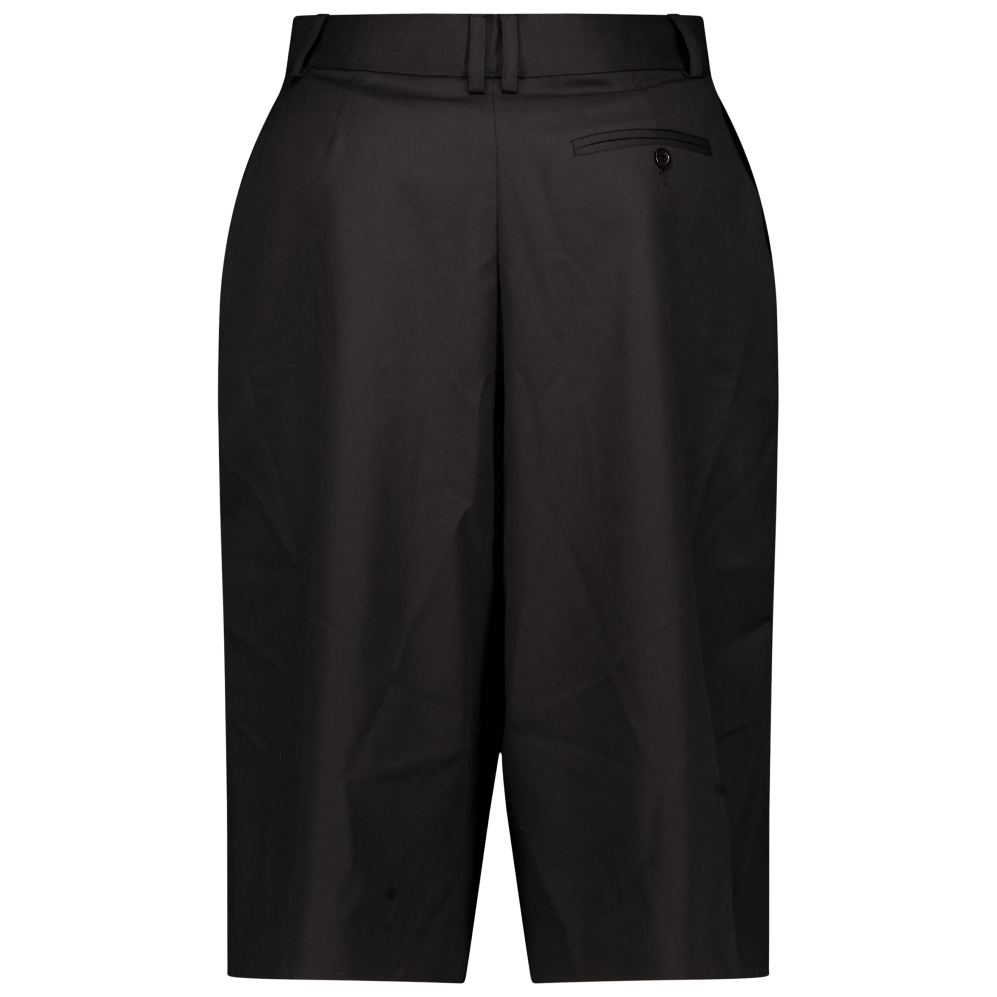 Wool Garbadine Tailored Shorts - Image 2